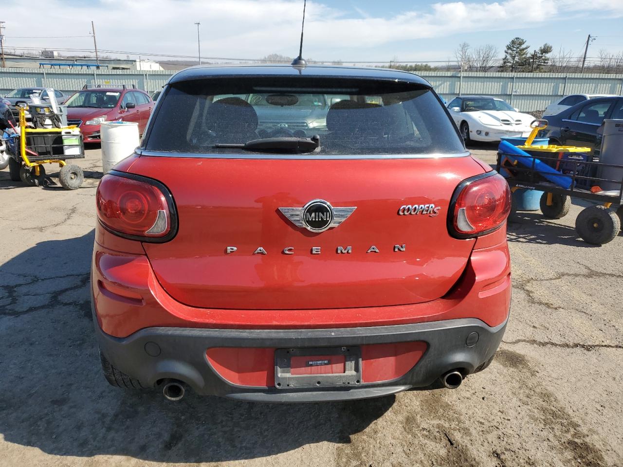 2014 MINI Cooper VIN WMWSS7C56EWN70430 Copart auction photo, side damage thumbnail 6