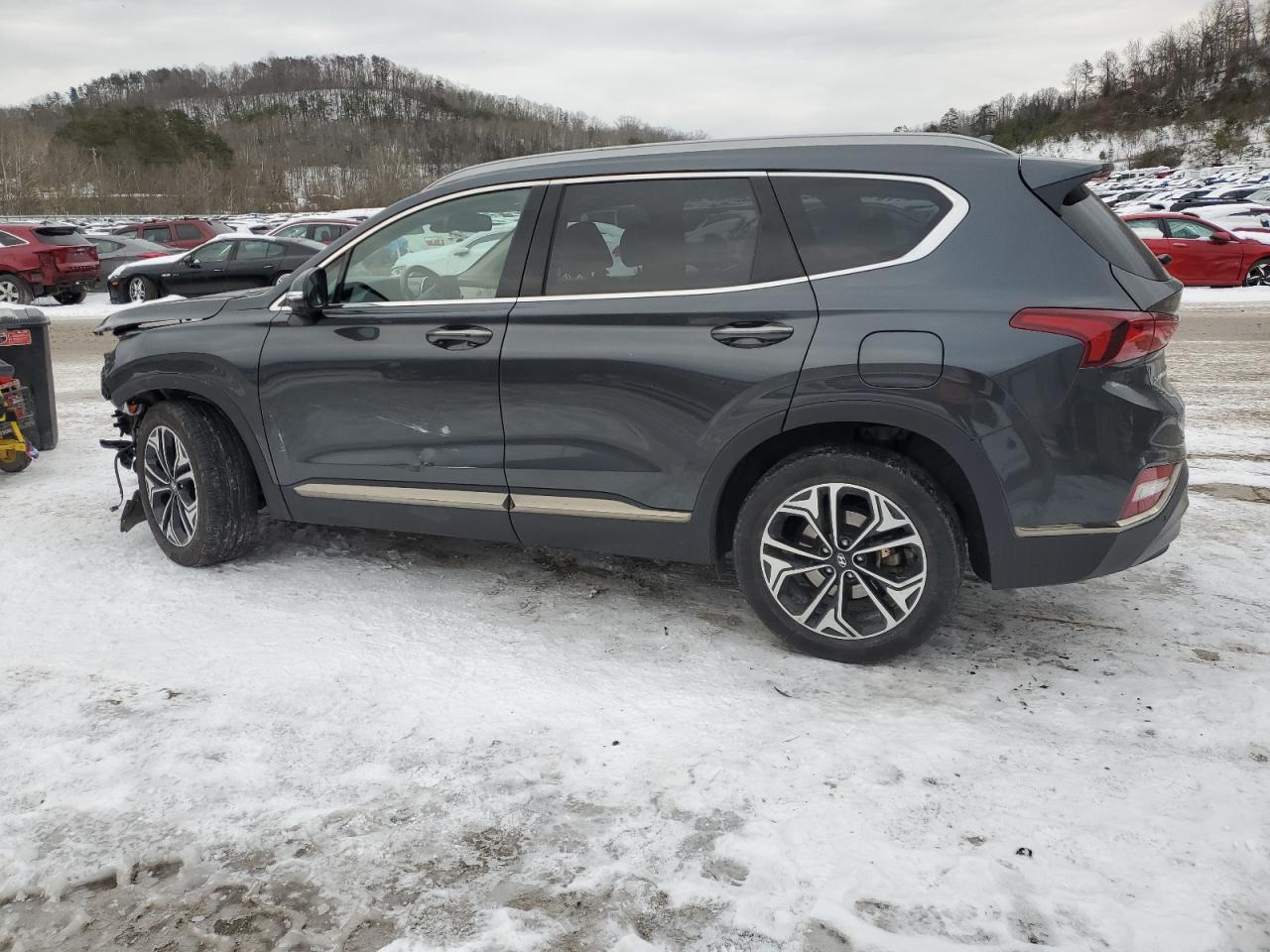 2020 Hyundai Santa Fe VIN 5NMS5CAA6LH186151 Copart auction photo, rollover damage thumbnail 2