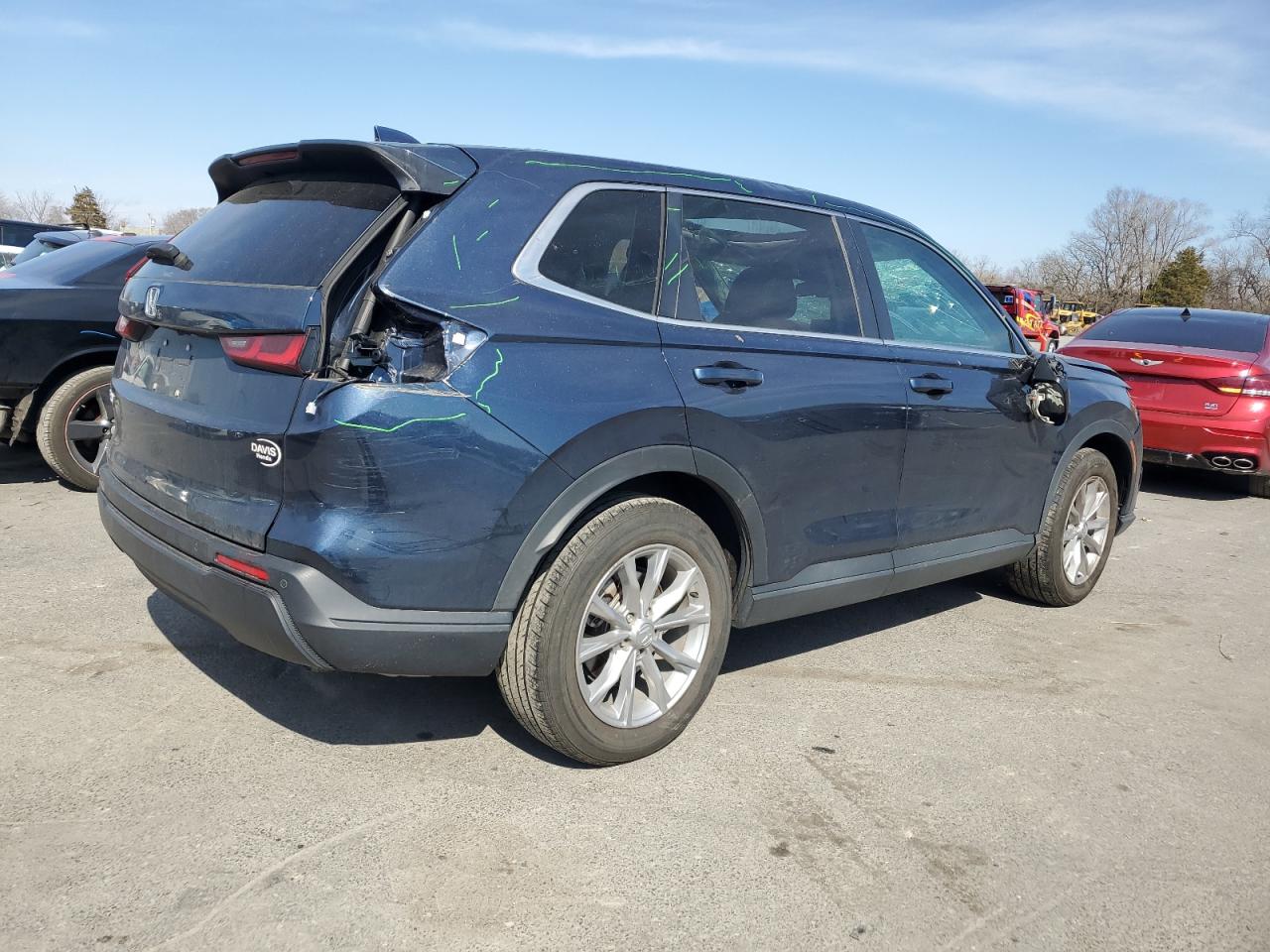 2023 Honda CR-V VIN 7FARS4H77PE007005 Copart auction photo, all over / top/roof damage thumbnail 3