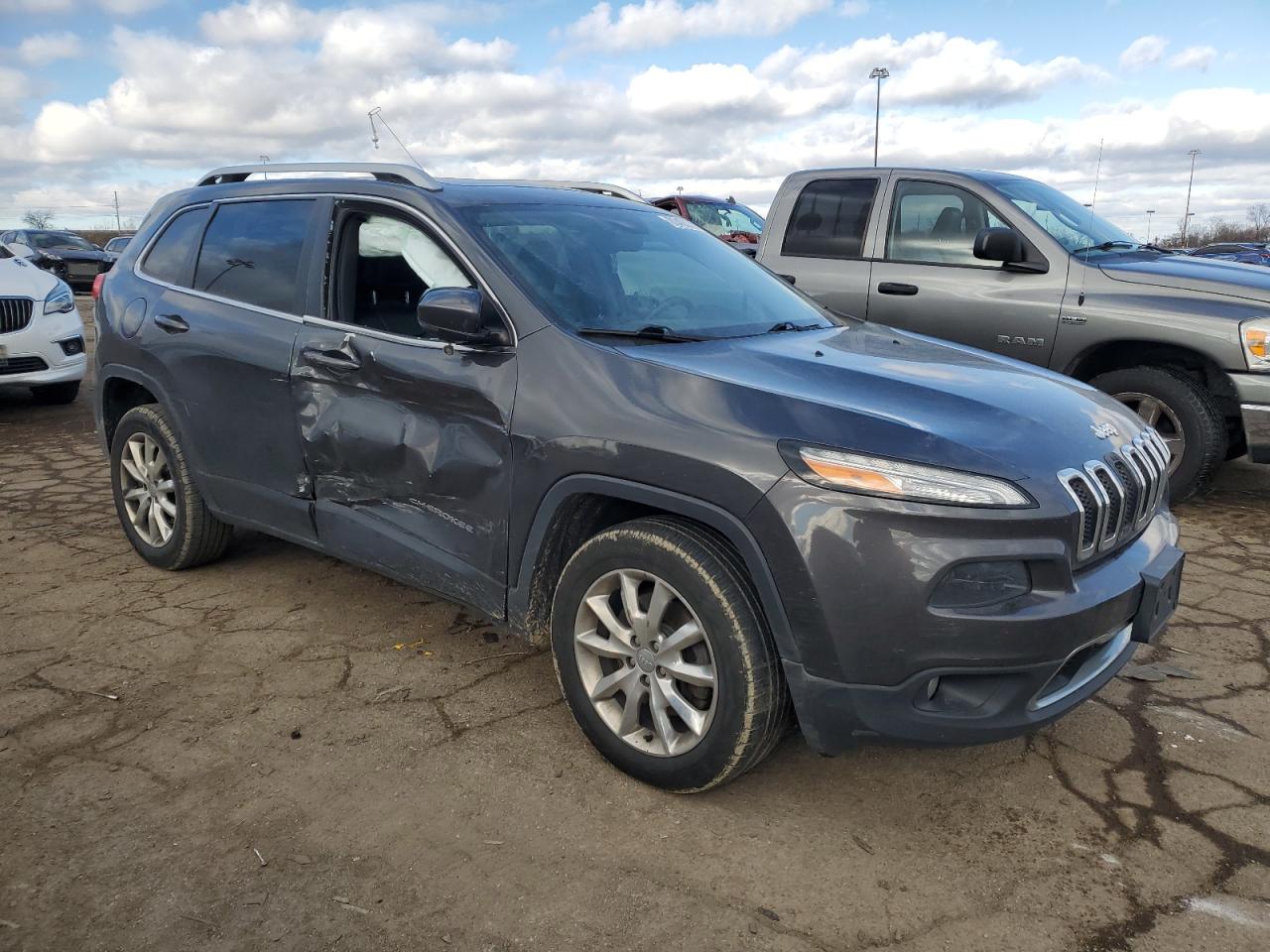 2015 Jeep Grand Cherokee VIN 1C4PJMDB6FW681673 Copart auction photo, side damage thumbnail 4