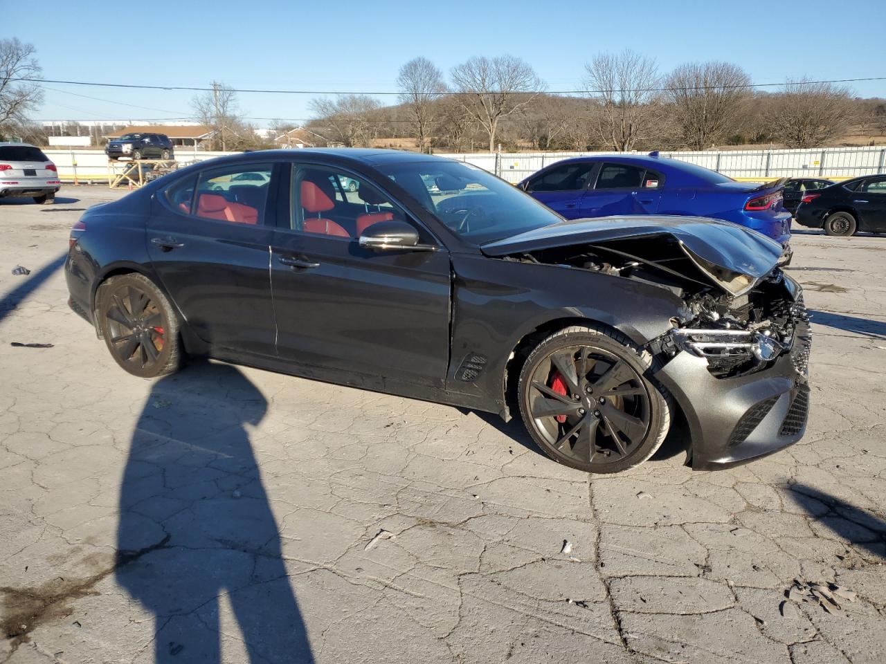 2023 Genesis G70 VIN KMTG54TE1PU129108 Copart auction photo, front end damage thumbnail 4