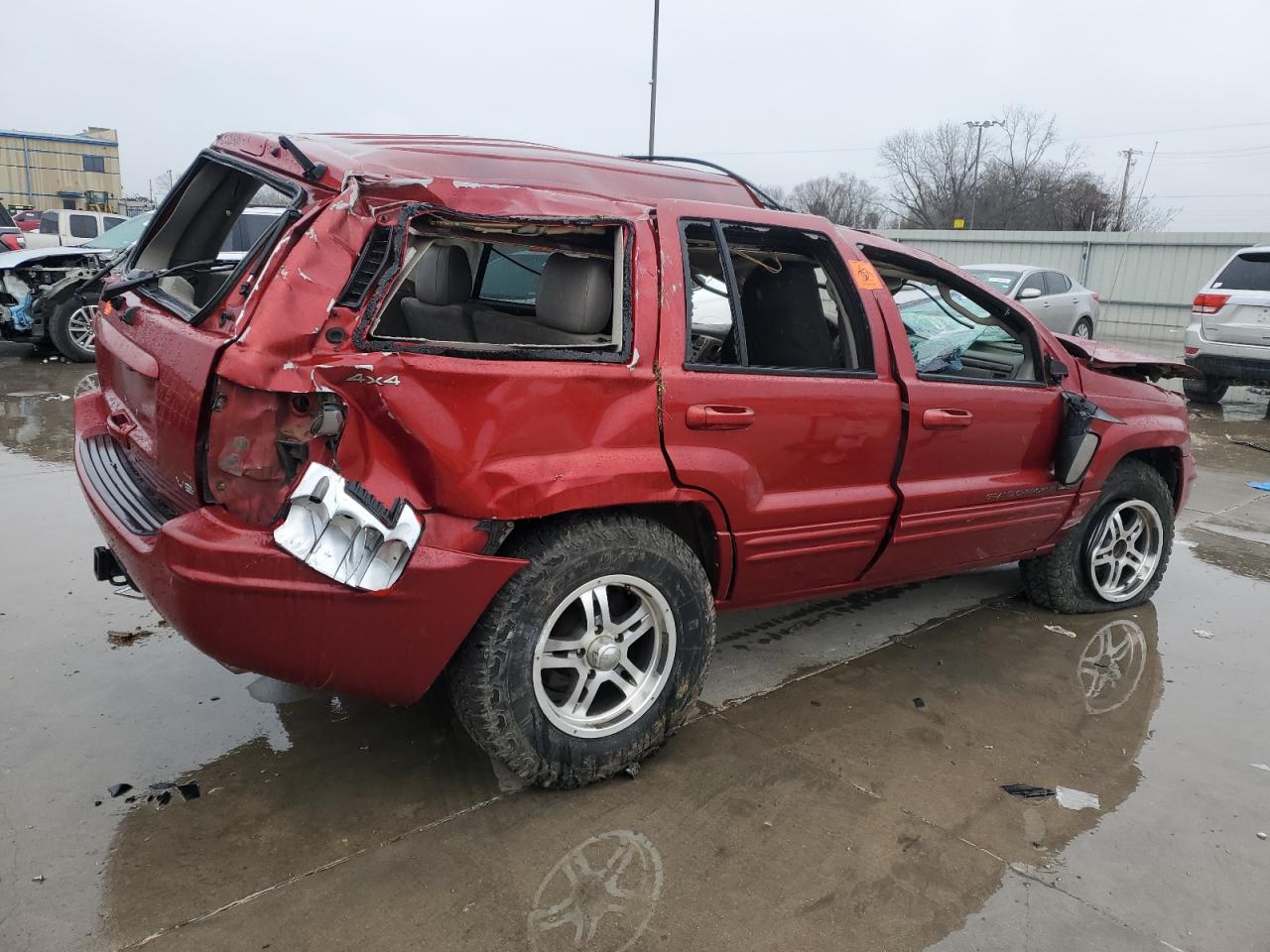 2004 Jeep Grand Cherokee VIN 1J8GW58N64C230049 Copart auction photo, all over damage thumbnail 3