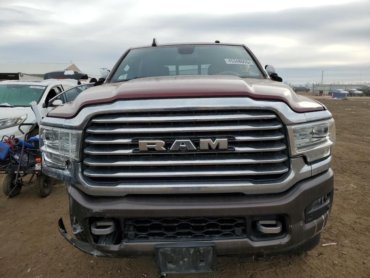 2019 RAM 2500 VIN 3C6UR5LL4KG661577 Copart auction photo, side / front end damage thumbnail 5
