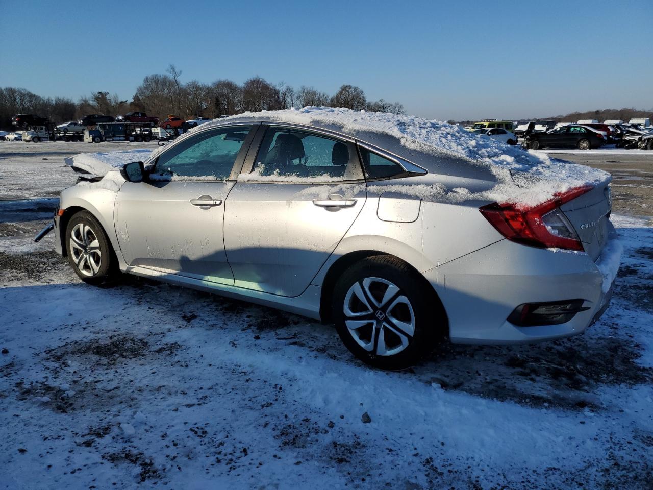 2016 Honda Civic VIN 19XFC2F57GE220432 Copart auction photo, front end / minor dent/scratches damage thumbnail 2