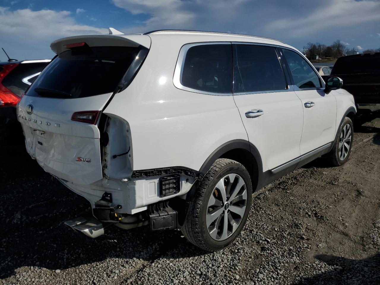 2021 KIA Telluride VIN 5XYP6DHC7MG165823 Copart auction photo, all over damage thumbnail 3