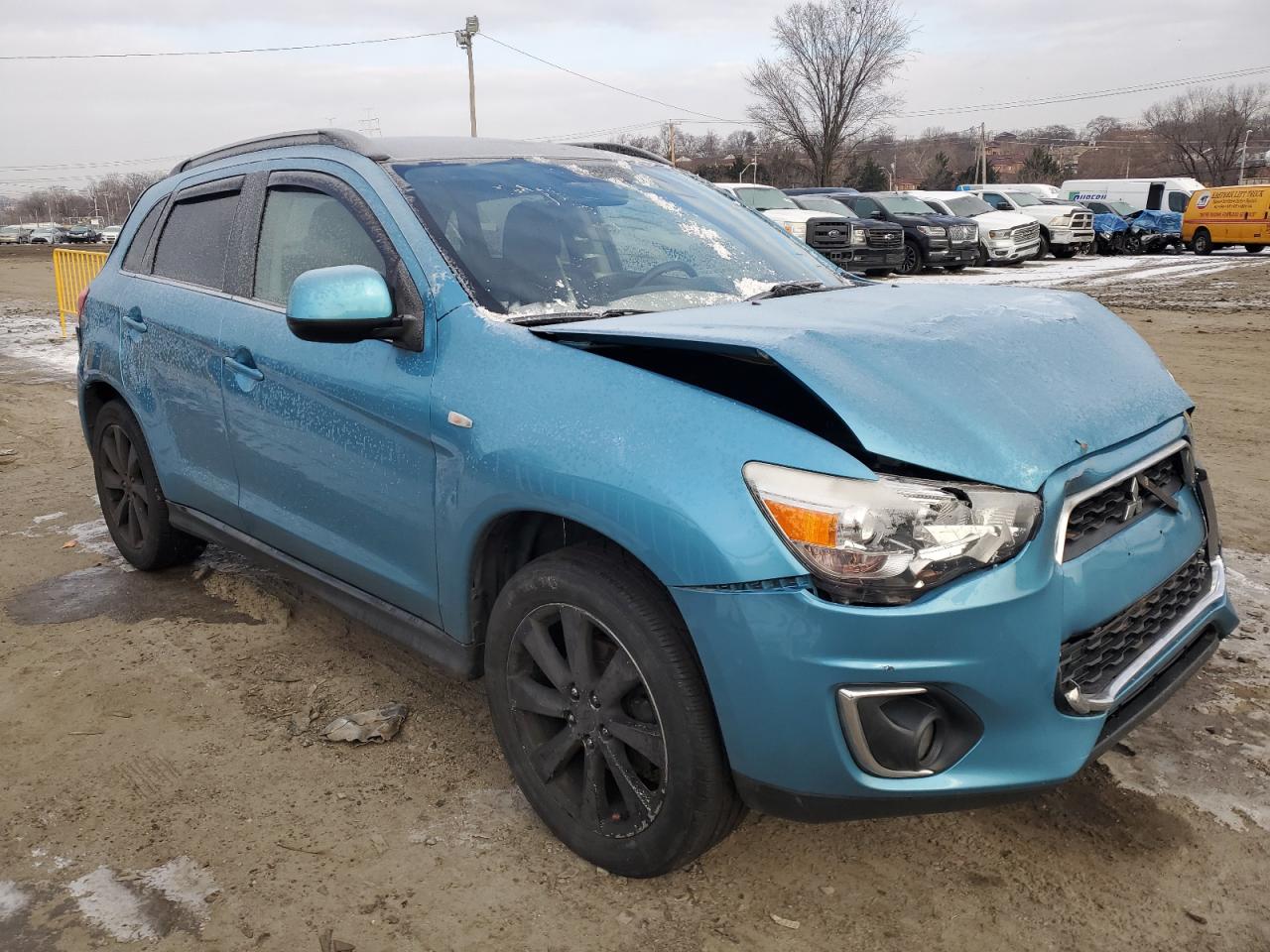 2013 Mitsubishi Outlander VIN 4A4AR4AUXDE010166 Copart auction photo, front end / rear end damage thumbnail 4