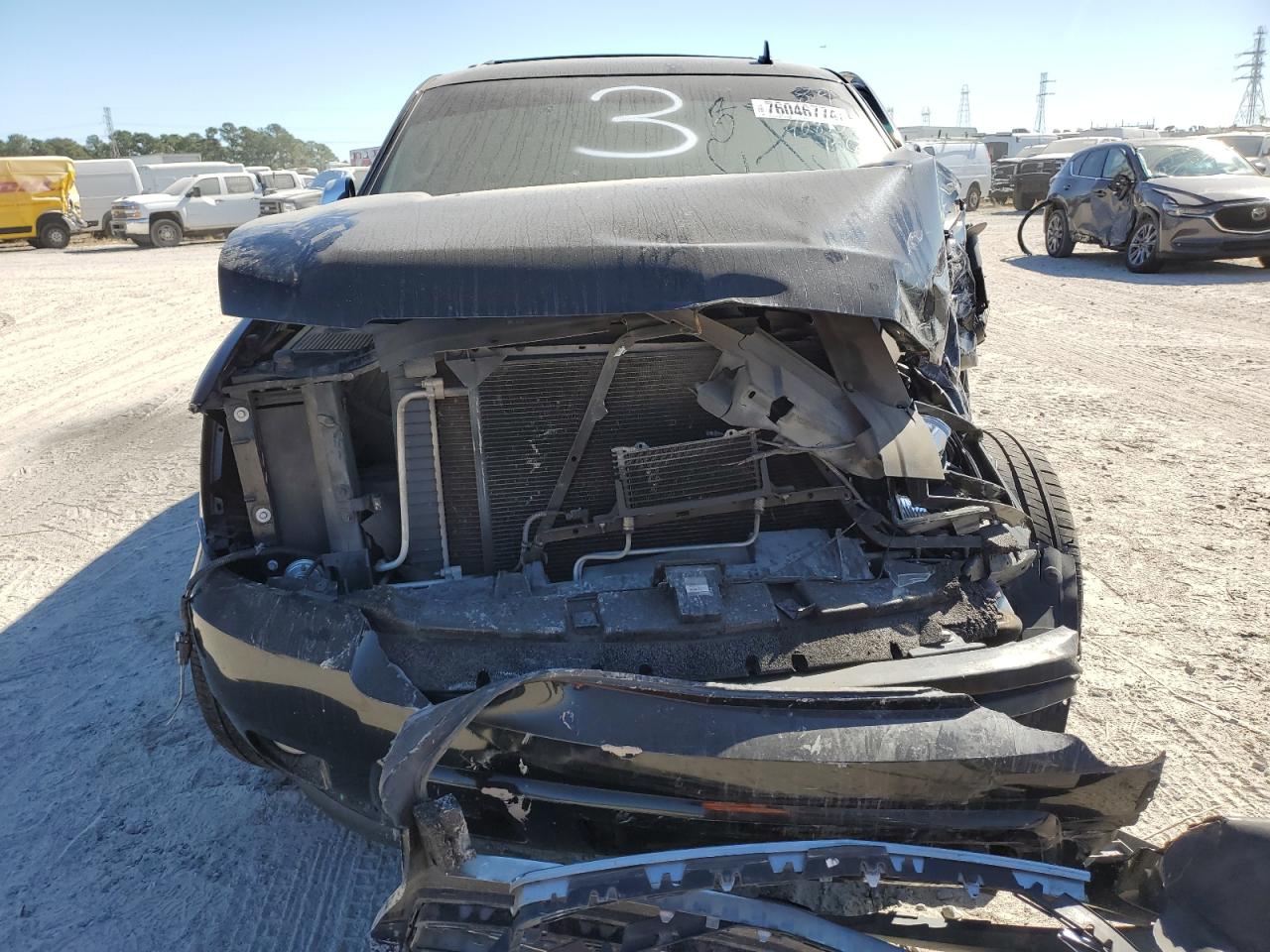 2012 Chevrolet Tahoe VIN 1GNSCCE00CR294260 Copart auction photo, front end / side damage thumbnail 5