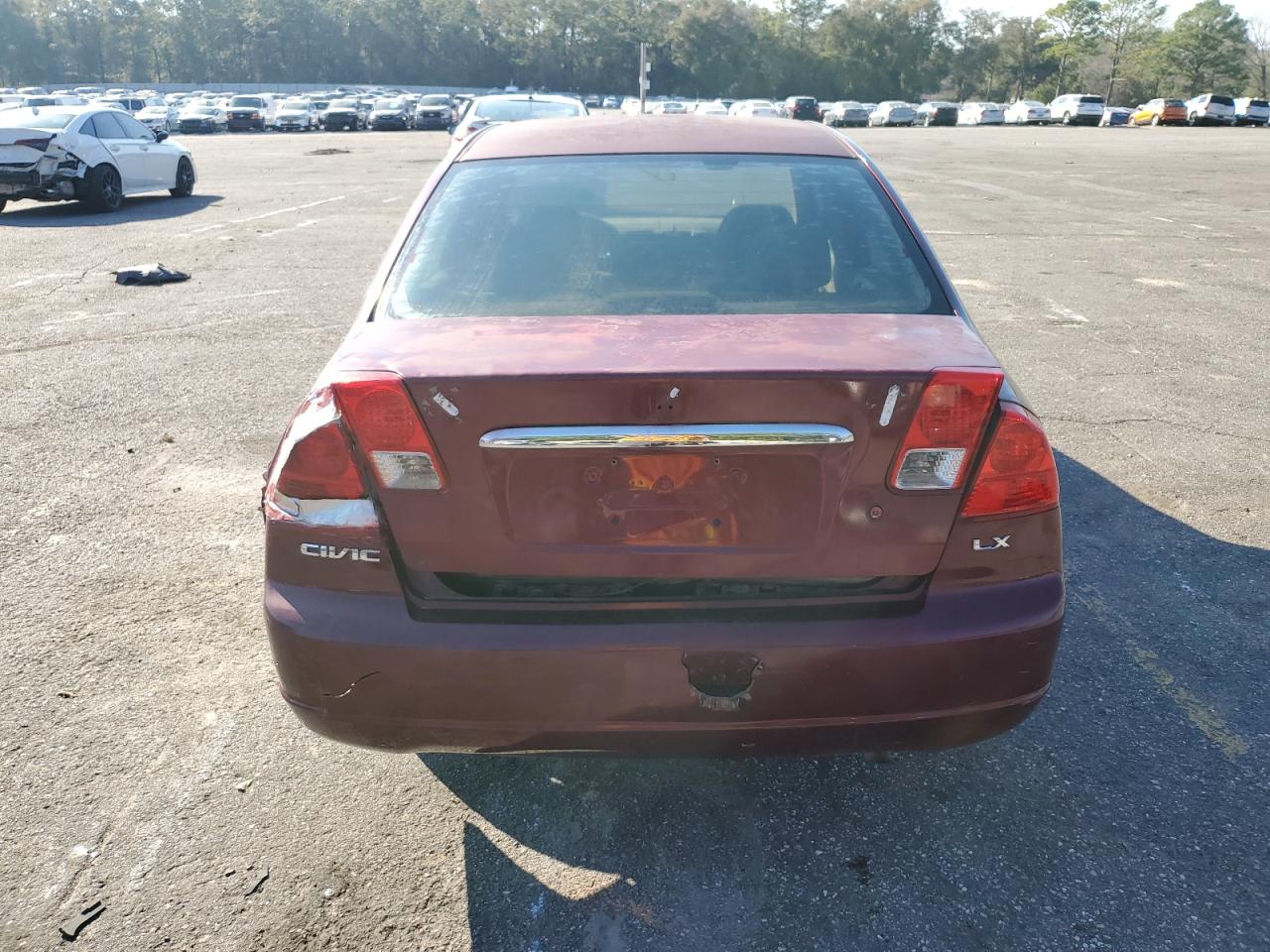 2003 Honda Civic VIN 2HGES16513H623170 Copart auction photo, front end / rear end damage thumbnail 6