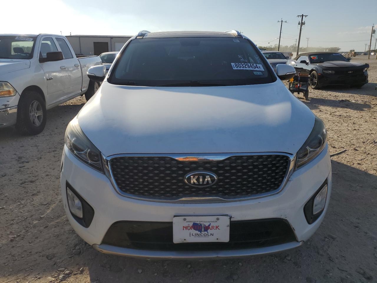 2018 KIA Sorento VIN 5XYPK4A58JG370571 Copart auction photo, front end / mechanical damage thumbnail 5