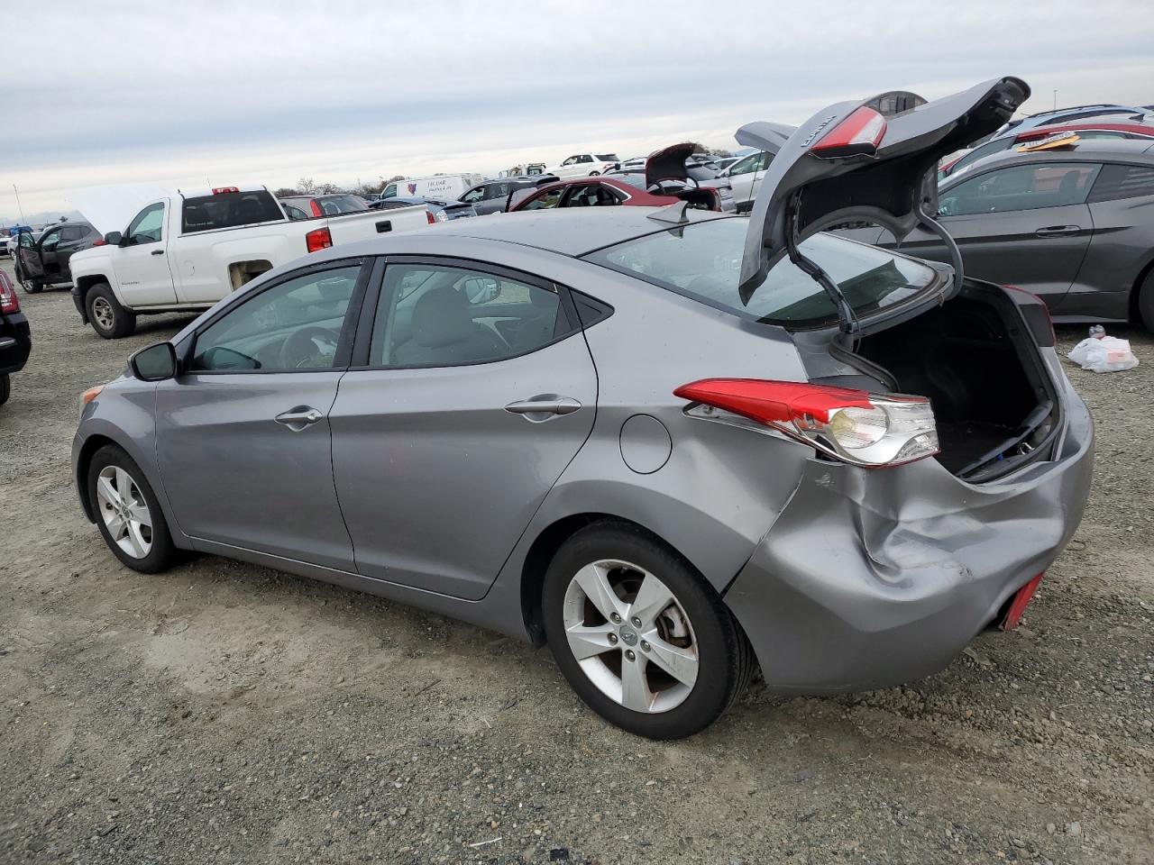 2013 Hyundai Elantra VIN KMHDH4AE5DU810178 Copart auction photo, rear end damage thumbnail 2