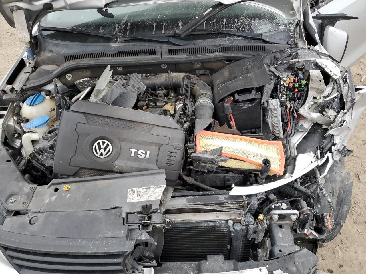 2014 Volkswagen Jetta VIN 3VWD17AJ0EM272029 Copart auction photo, front end / mechanical damage thumbnail 13