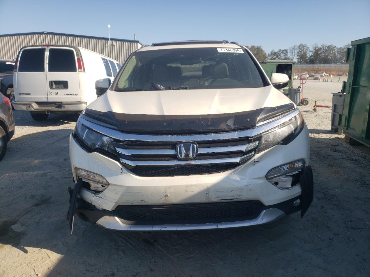 2016 Honda Pilot VIN 5FNYF6H90GB012247 Copart auction photo, front end / minor dent/scratches damage thumbnail 5
