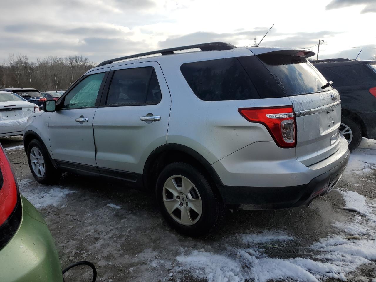 2014 Ford Explorer VIN 1FM5K7B87EGA36385 Copart auction photo, side / front end damage thumbnail 2