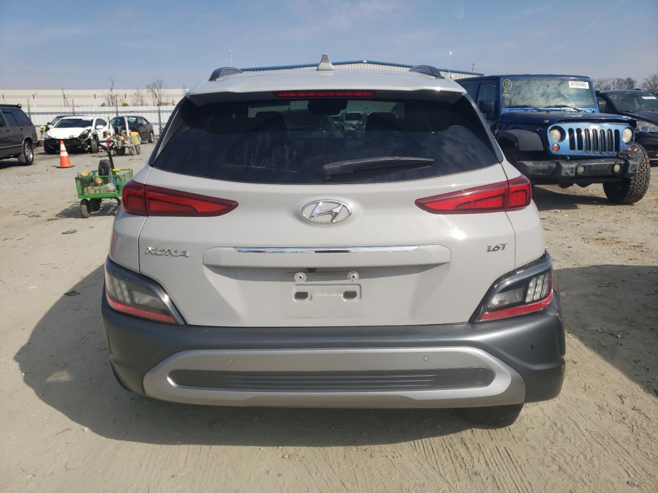2022 Hyundai Kona VIN KM8K53A39NU899943 Copart auction photo, rear end / minor dent/scratches damage thumbnail 6