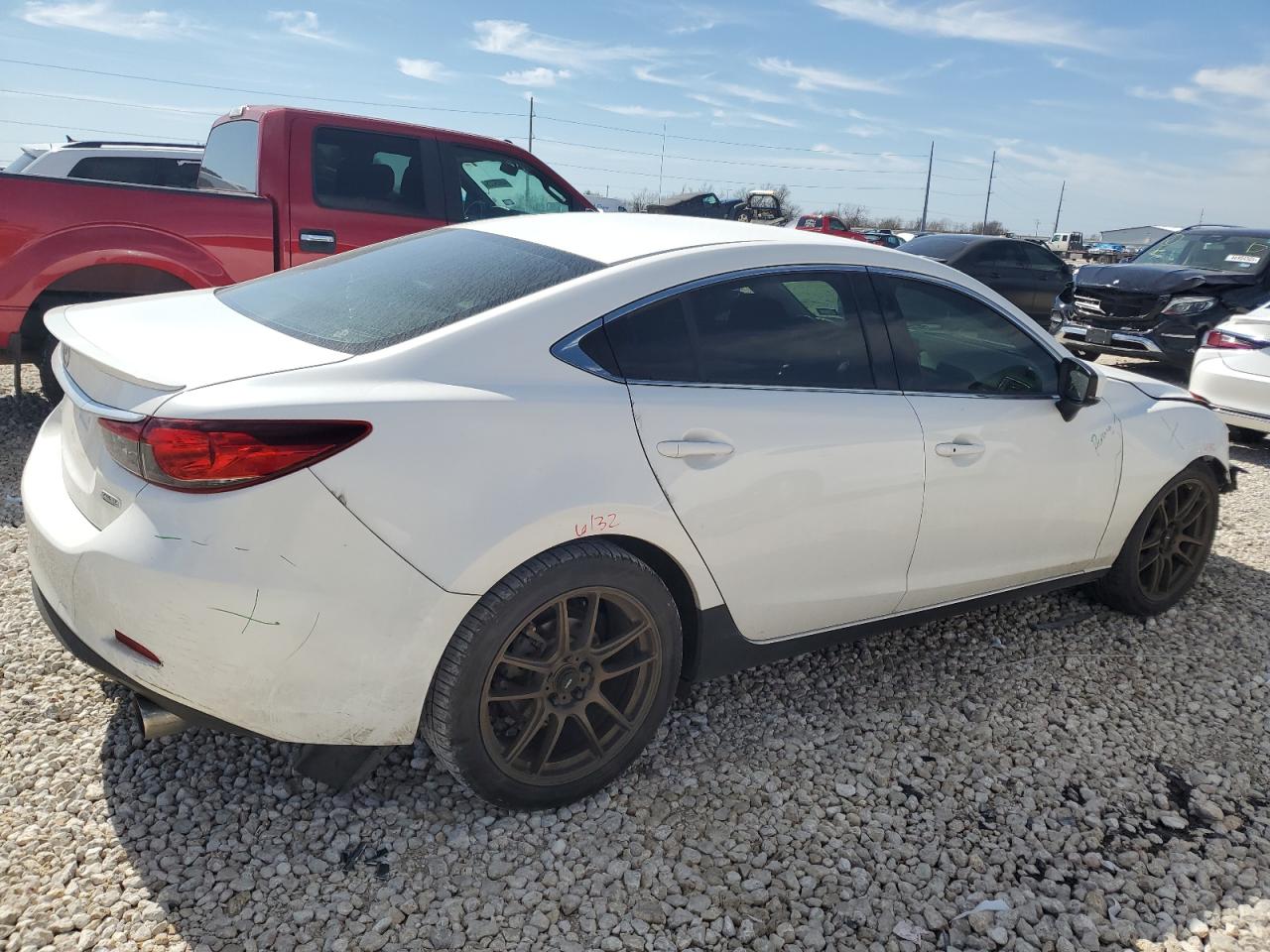 2017 Mazda 6 VIN JM1GL1V52H1123563 Copart auction photo, front end damage thumbnail 3