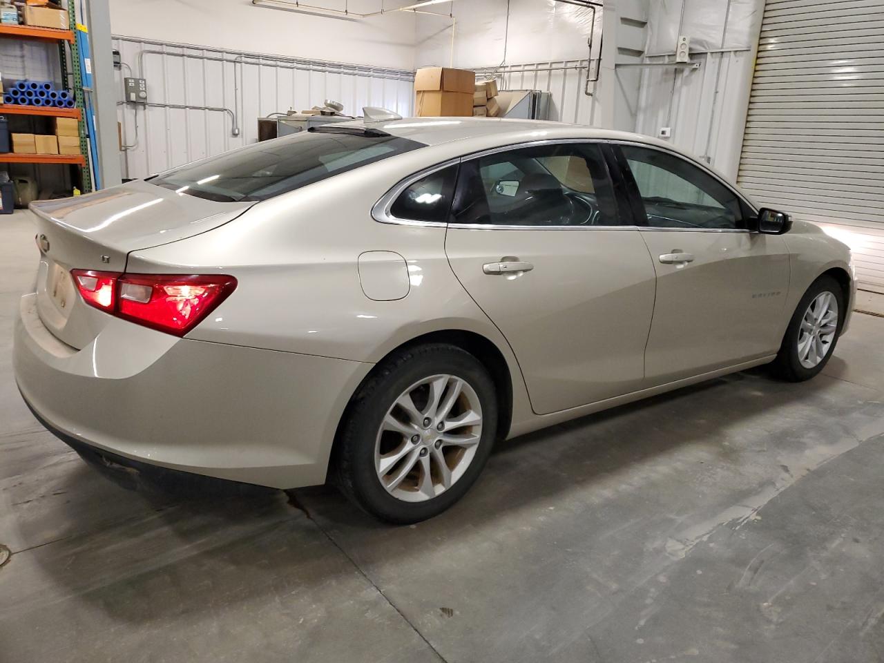2016 Chevrolet Malibu VIN 1G1ZE5ST3GF281854 Copart auction photo, side / front end damage thumbnail 3