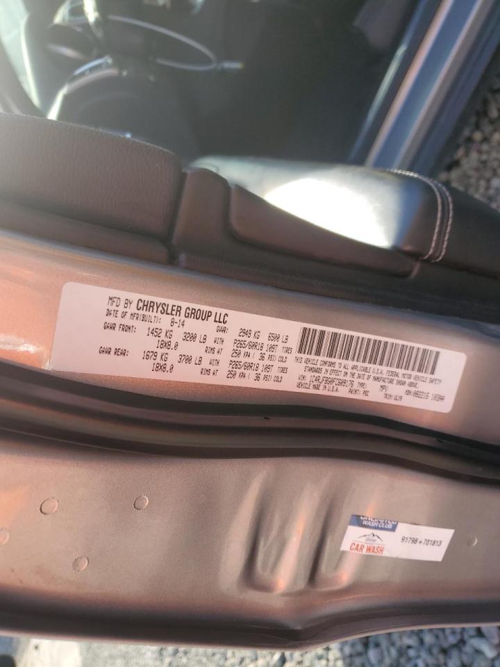 2015 Jeep Grand Cherokee VIN 1C4RJFBG0FC609176 Copart auction photo, front end damage thumbnail 13