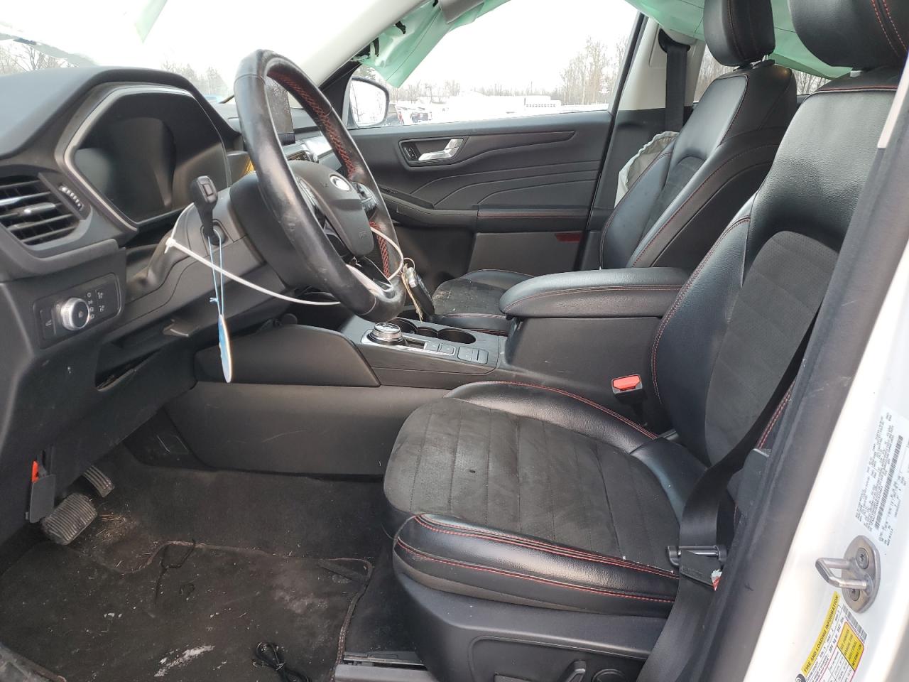2021 Ford Escape VIN 1FMCU9H9XMUA23983 Copart auction photo, front end / side damage thumbnail 7