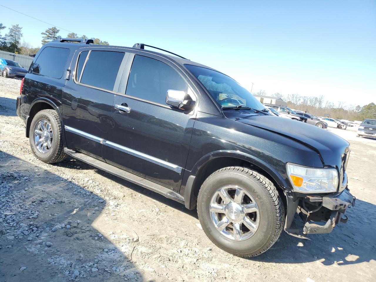 2004 Infiniti QX56 VIN 5N3AA08A74N808274 Copart auction photo, front end / minor dent/scratches damage thumbnail 4