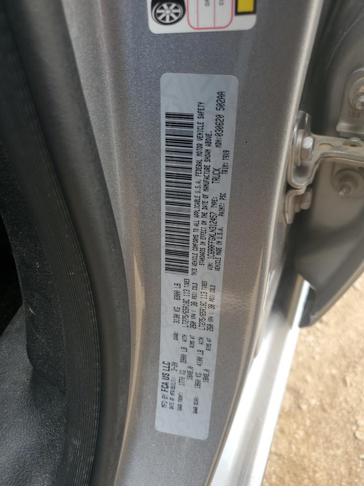 2020 RAM 1500 VIN 1C6RRFFGXLN312457 Copart auction photo, side damage thumbnail 12