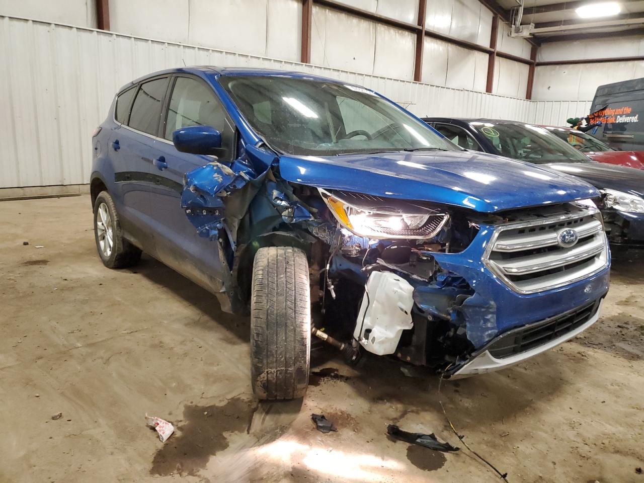 2017 Ford Escape VIN 1FMCU0GD9HUA60627 Copart auction photo, front end / undercarriage damage thumbnail 4