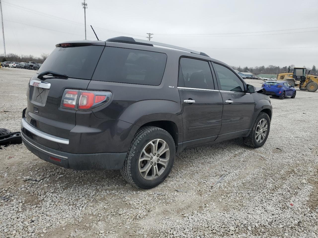 2015 GMC Acadia VIN 1GKKRRKD0FJ323037 Copart auction photo, front end / side damage thumbnail 3