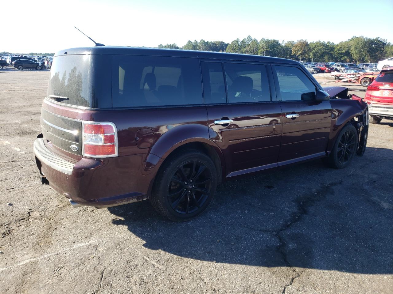 2018 Ford Flex VIN 2FMGK5D8XJBA02873 Copart auction photo, front end damage thumbnail 3