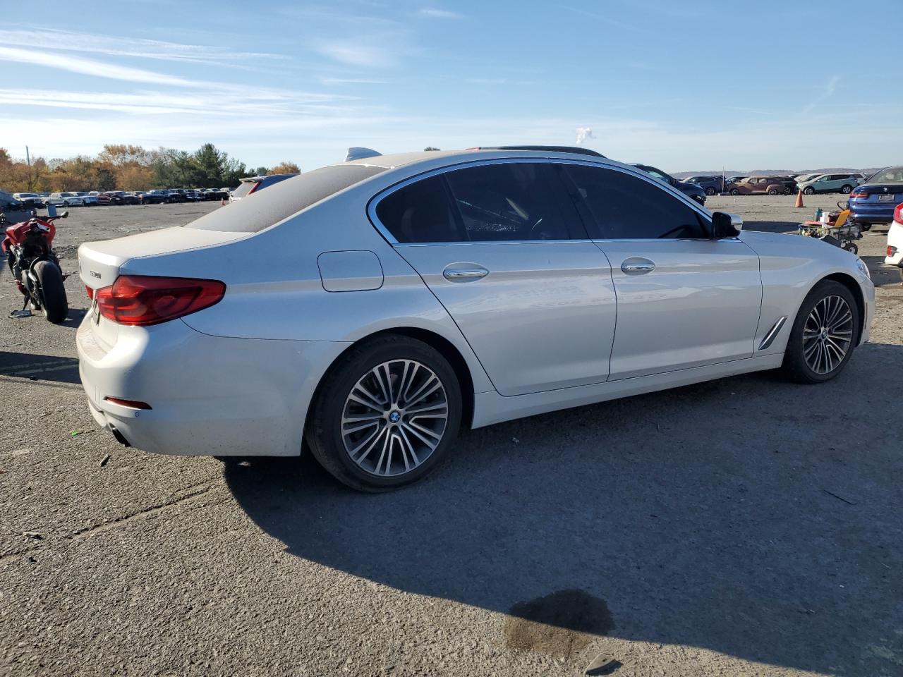 2018 BMW 5er VIN WBAJA7C55JWC77047 Copart auction photo, side damage thumbnail 3