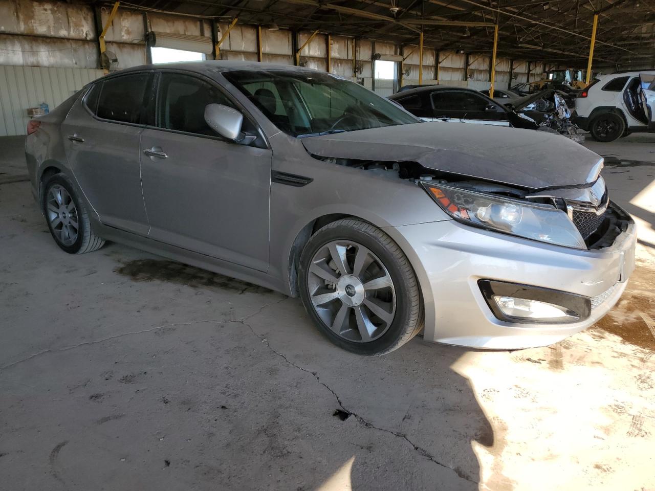 2012 KIA Optima VIN 5XXGR4A63CG025329 Copart auction photo, front end damage thumbnail 4
