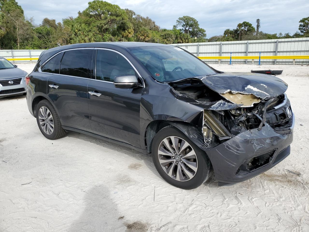 2014 Acura MDX VIN 5FRYD3H42EB016949 Copart auction photo, front end / minor dent/scratches damage thumbnail 4