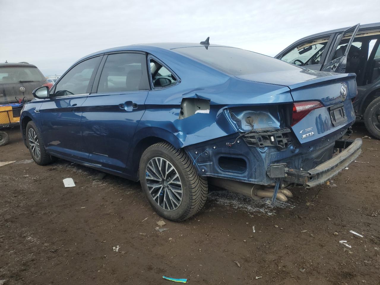 2019 Volkswagen Jetta VIN 3VWE57BU3KM100848 Copart auction photo, rear end damage thumbnail 2