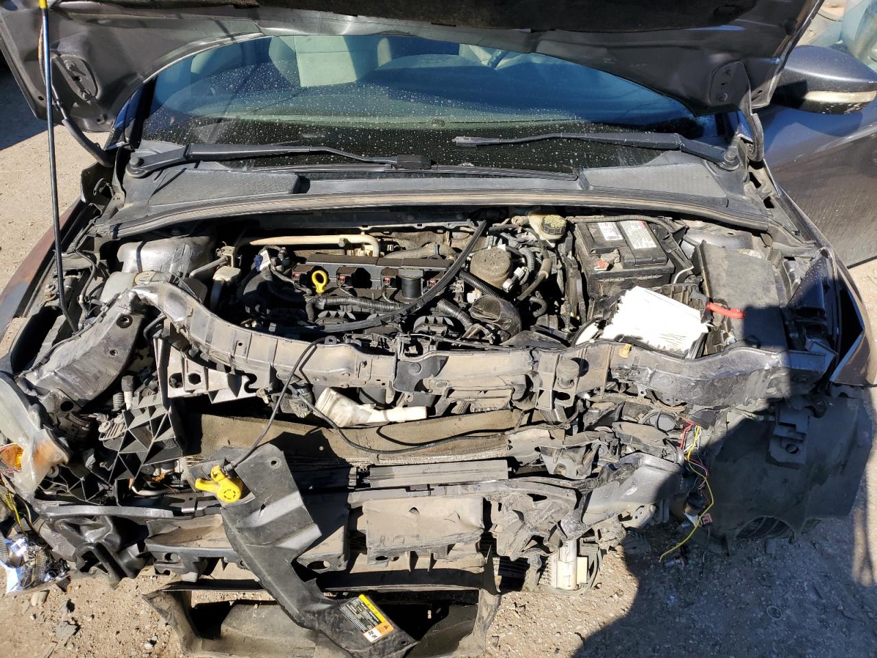 2014 Ford Focus VIN 1FADP3F21EL180172 Copart auction photo, front end damage thumbnail 12