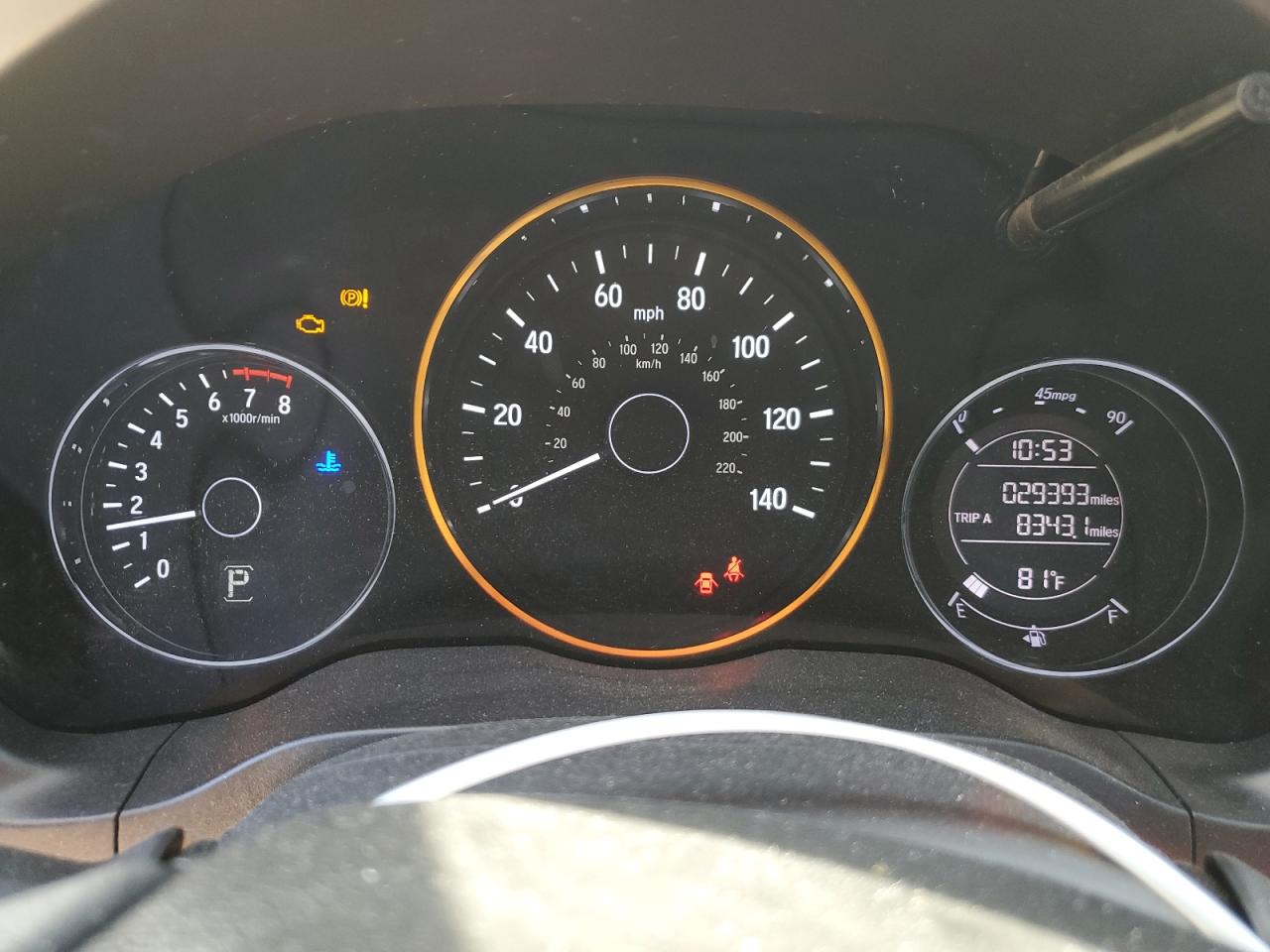 2019 Honda HR-V VIN 3CZRU6H10KM738614 Copart auction photo, front end / minor dent/scratches damage thumbnail 9