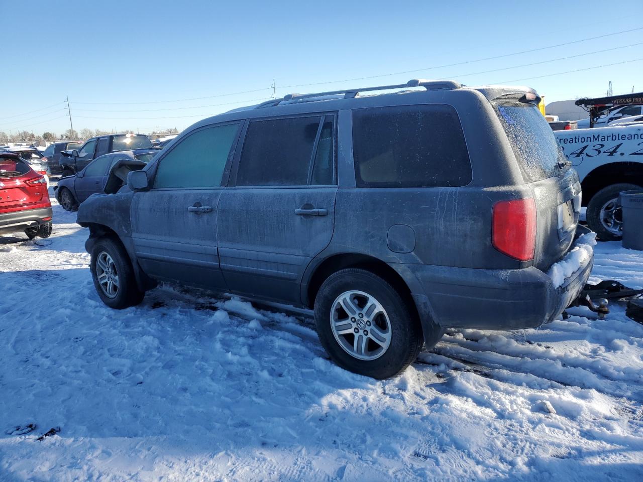 2004 Honda Pilot VIN 2HKYF18714H601886 Copart auction photo, all over damage thumbnail 2