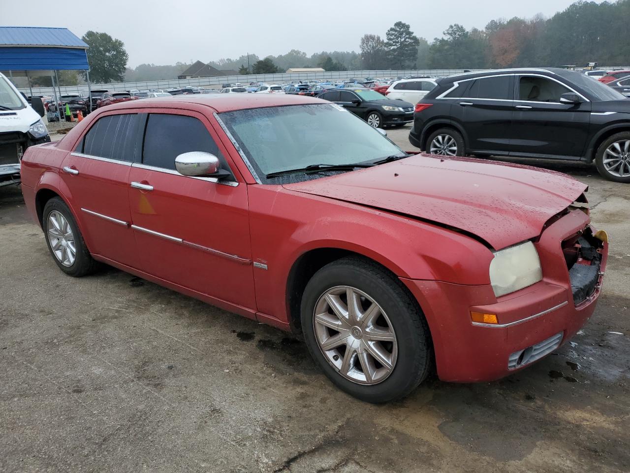2010 Chrysler 300 VIN 2C3CA5CV6AH115749 Copart auction photo, front end / side damage thumbnail 4