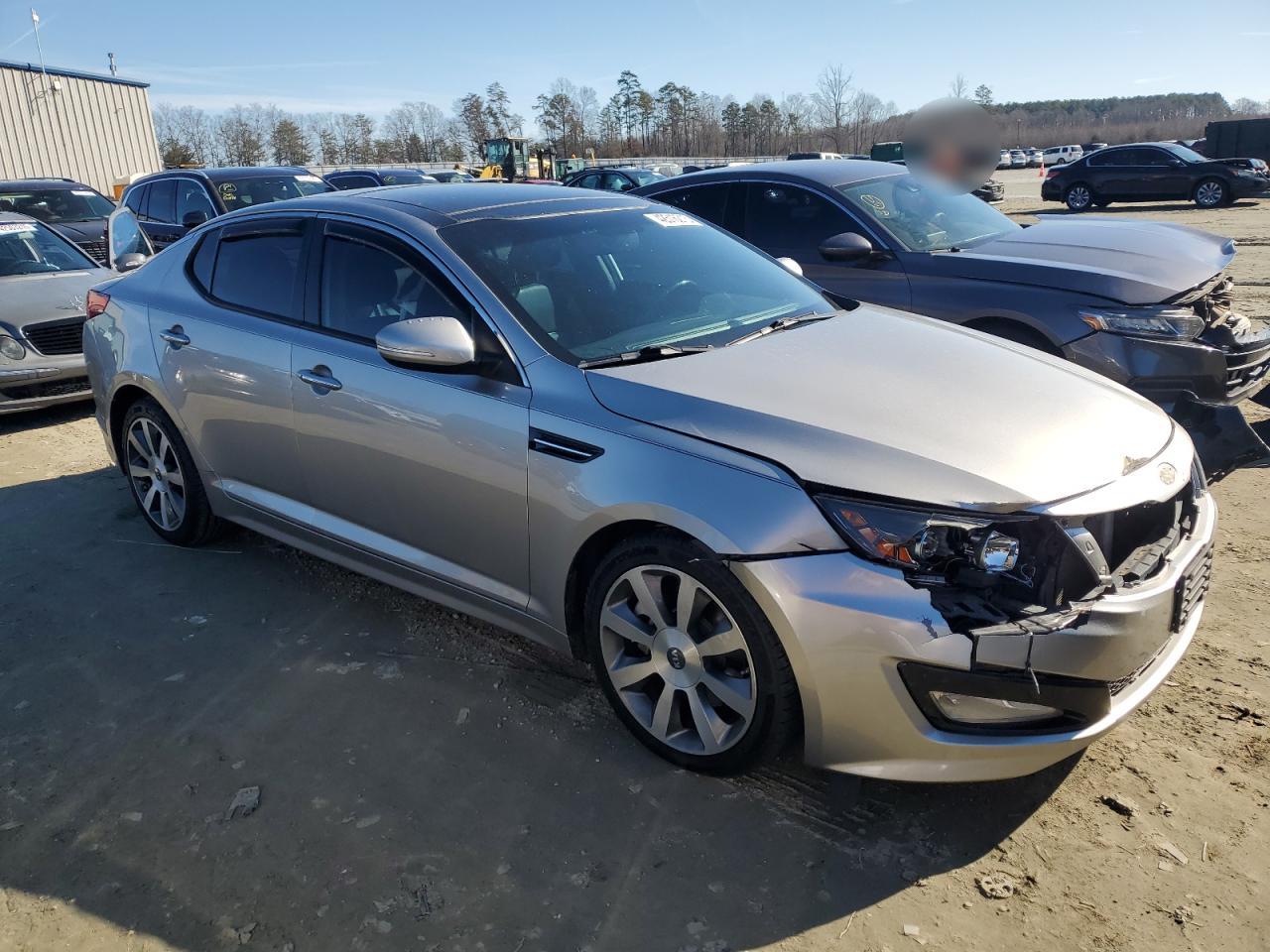 2013 KIA Optima VIN 5XXGR4A60DG182186 Copart auction photo, front end damage thumbnail 4