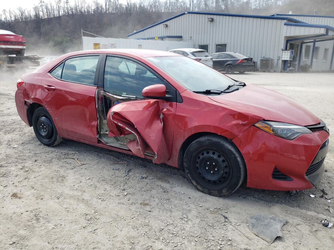 2018 Toyota Corolla VIN 2T1BURHEXJC105783 Copart auction photo, side damage thumbnail 4
