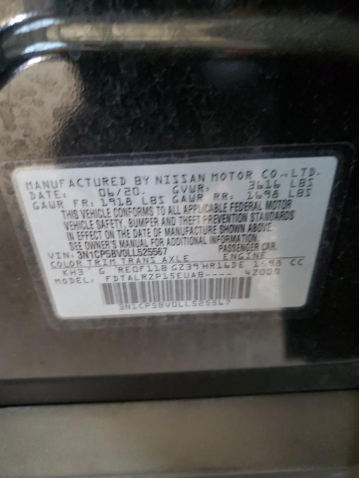 2020 Nissan Kicks VIN 3N1CP5BV0LL525567 Copart auction photo, rear end / front end damage thumbnail 14