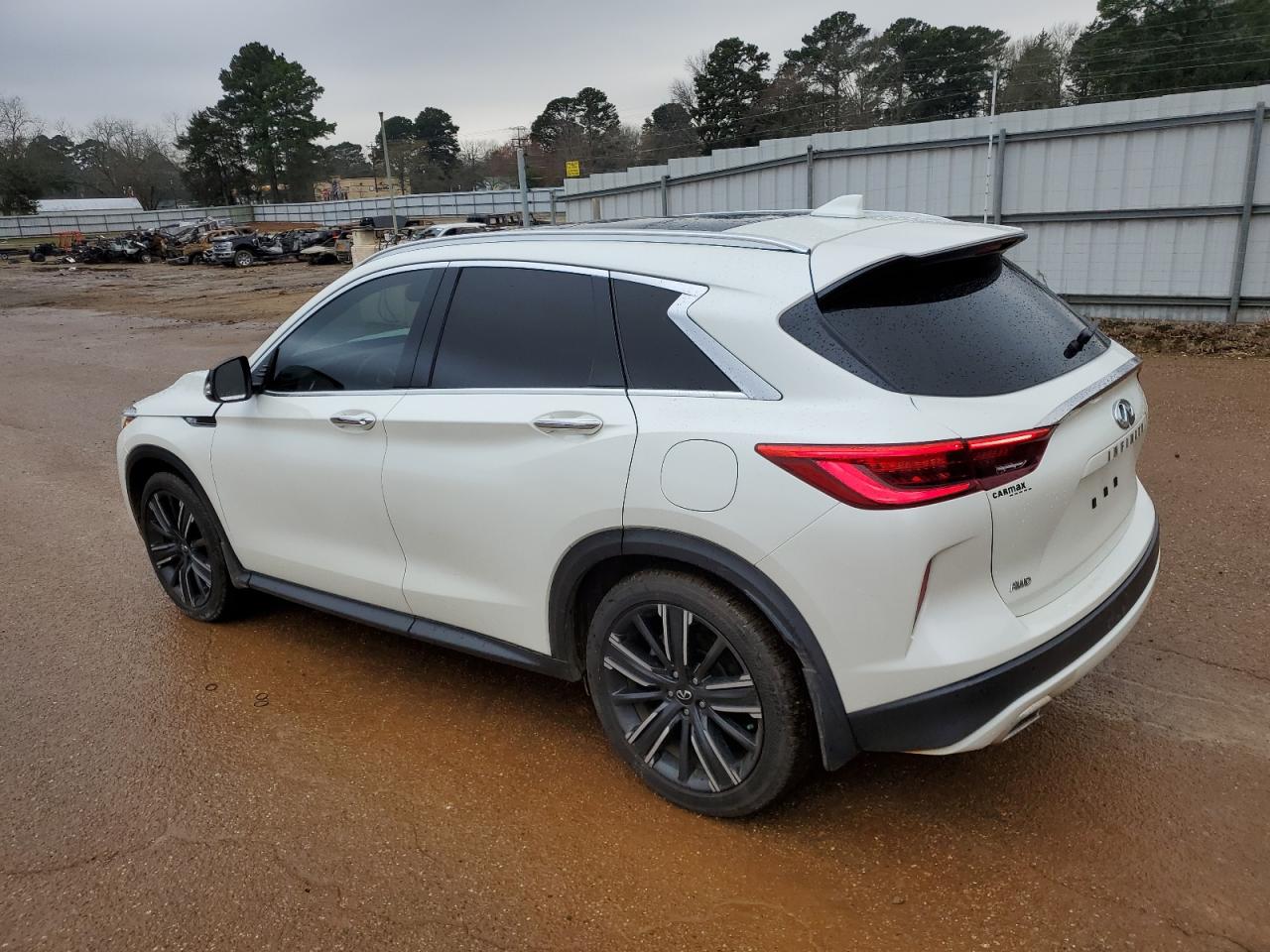 2021 Infiniti QX50 VIN 3PCAJ5BB9MF112350 Copart auction photo, front end / side damage thumbnail 2