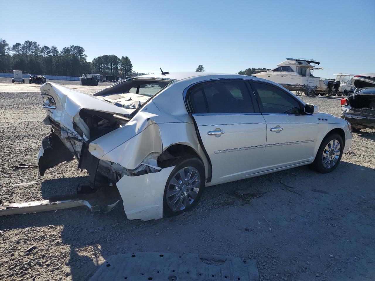 2008 Buick Lucerne VIN 1G4HD57288U205898 Copart auction photo, rear end / front end damage thumbnail 3