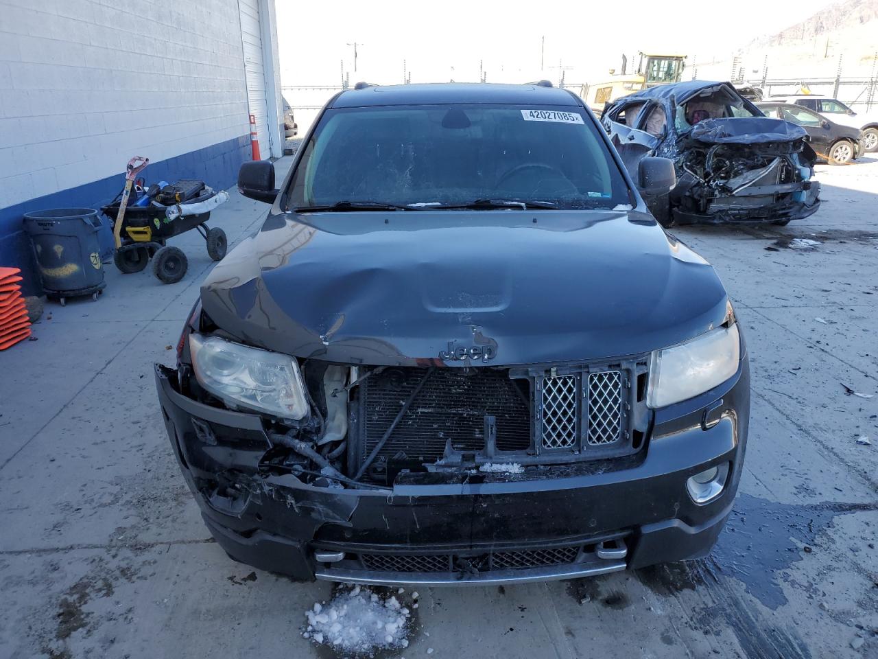 2013 Jeep Grand Cherokee VIN 1C4RJFCT1DC568369 Copart auction photo, front end damage thumbnail 5