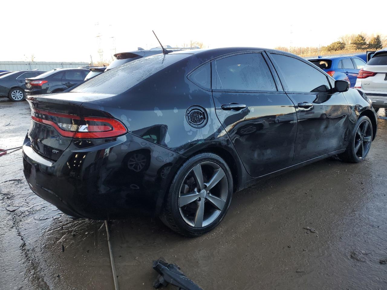 2014 Dodge Dart VIN 1C3CDFEB3ED798772 Copart auction photo, rear end / front end damage thumbnail 3