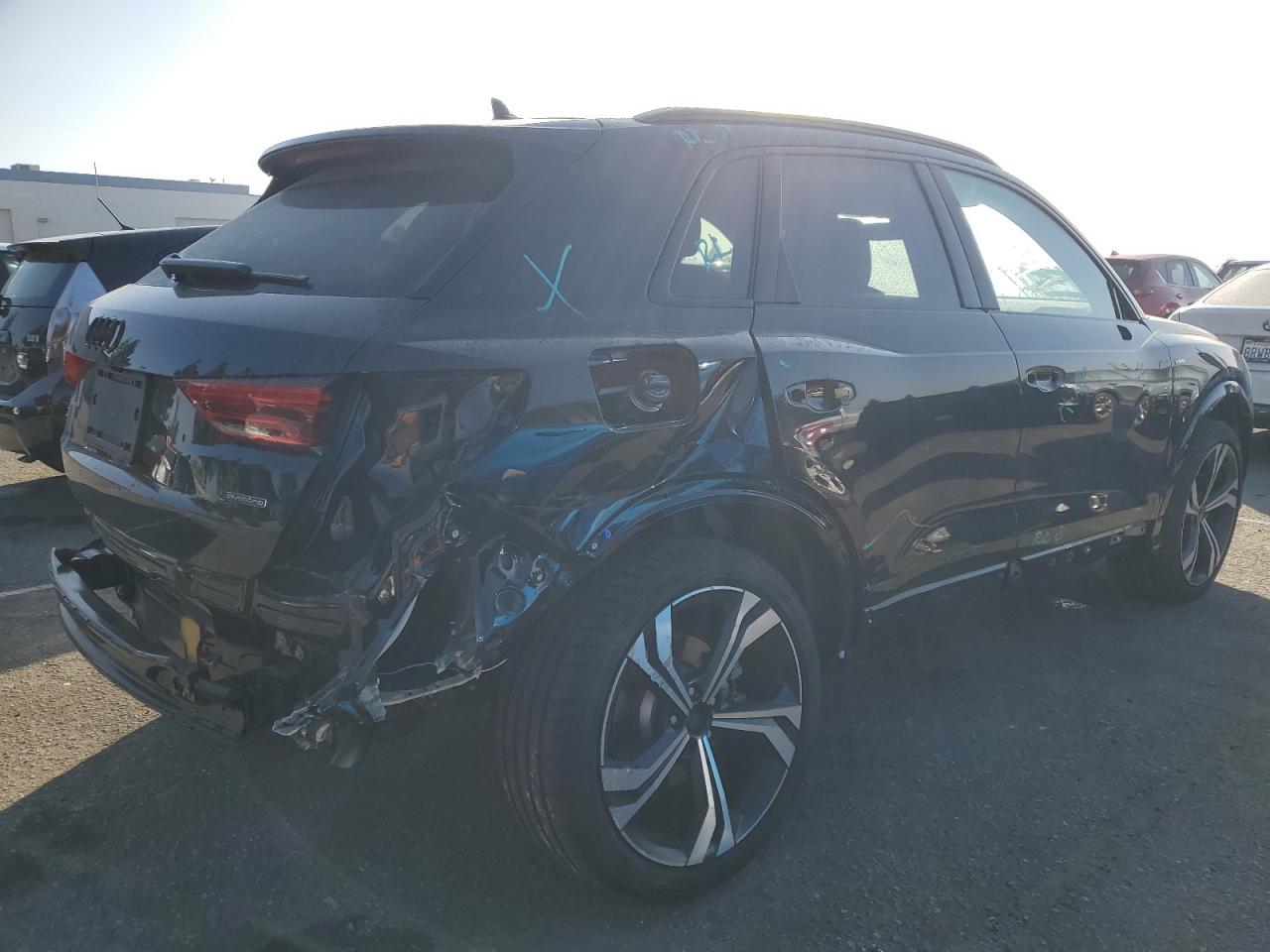 2024 Audi Q3 VIN WA1EECF37R1121717 Copart auction photo, rear end / undercarriage damage thumbnail 3