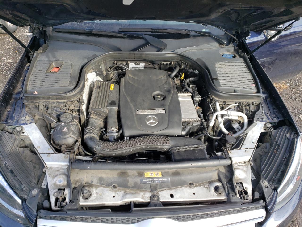 2018 Mercedes-Benz GLC VIN WDC0G4KB0JF309624 Copart auction photo, front end / undercarriage damage thumbnail 11