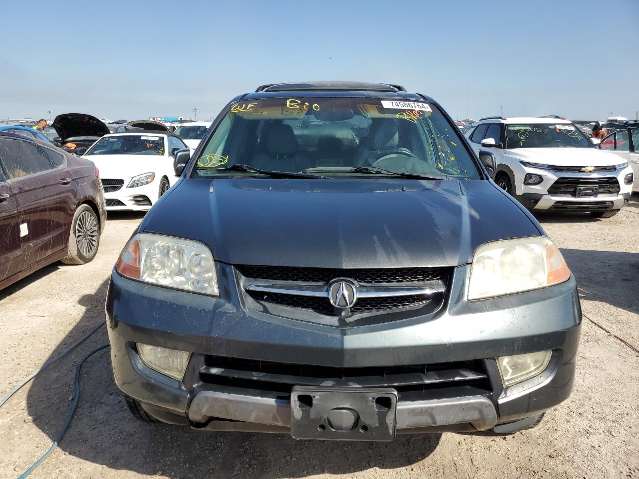2003 Acura MDX VIN 2HNYD18683H528353 Copart auction photo, water/flood damage thumbnail 5