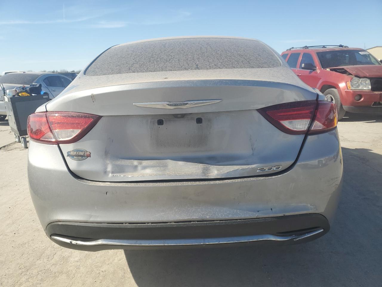 2015 Chrysler 200 VIN 1C3CCCAB6FN554343 Copart auction photo, front end / hail damage thumbnail 6