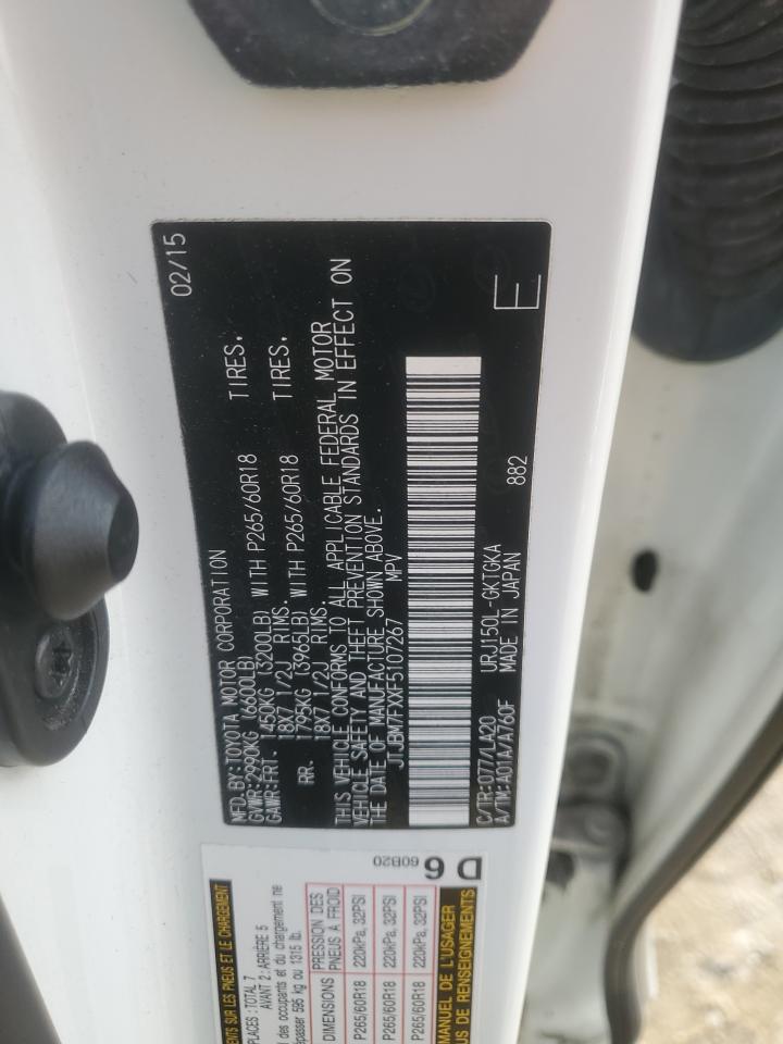 2015 Lexus GX VIN JTJBM7FXXF5107267 Copart auction photo, mechanical / minor dent/scratches damage thumbnail 15