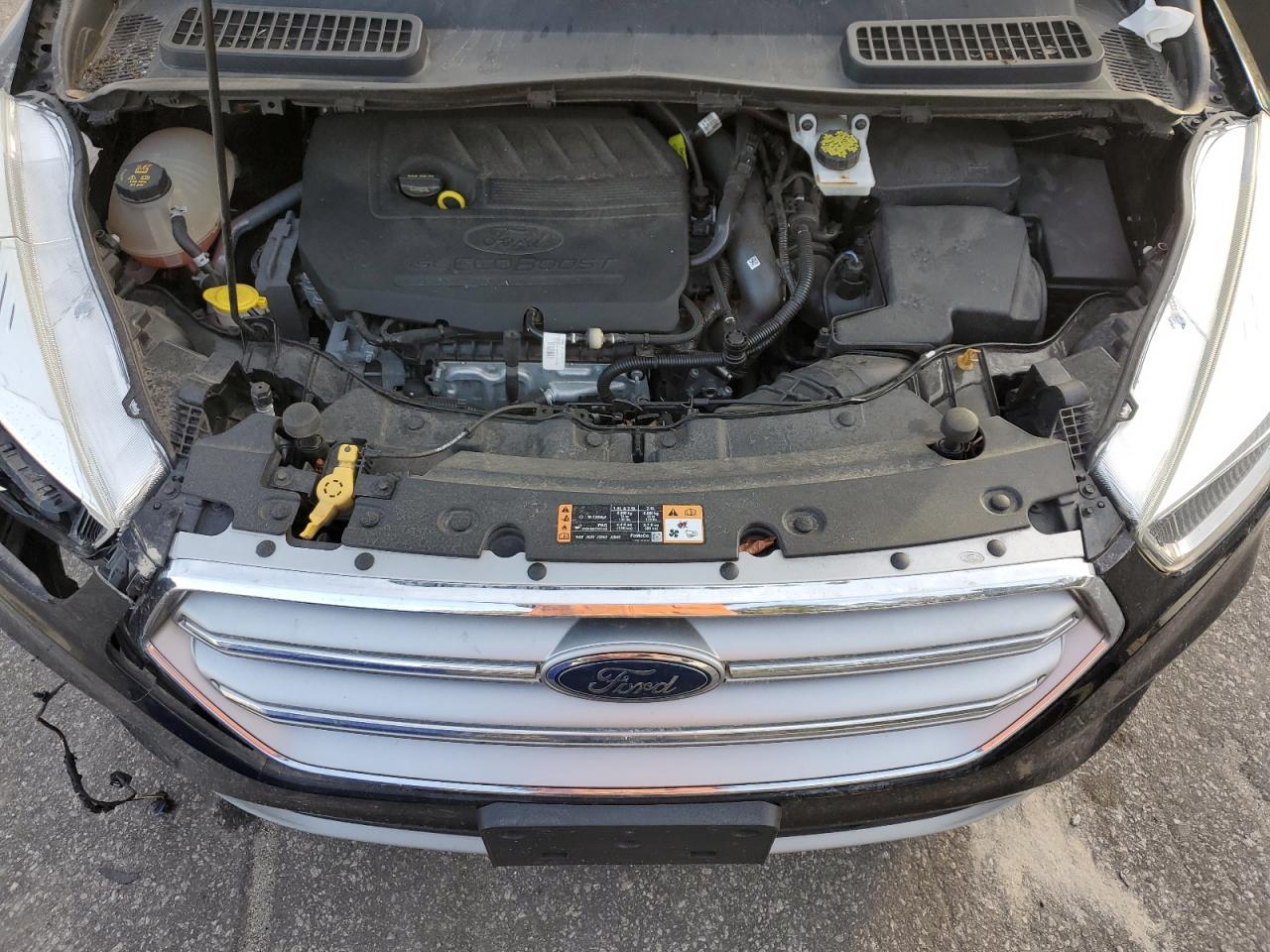 2017 Ford Escape VIN 1FMCU0GD2HUD10029 Copart auction photo, all over damage thumbnail 12