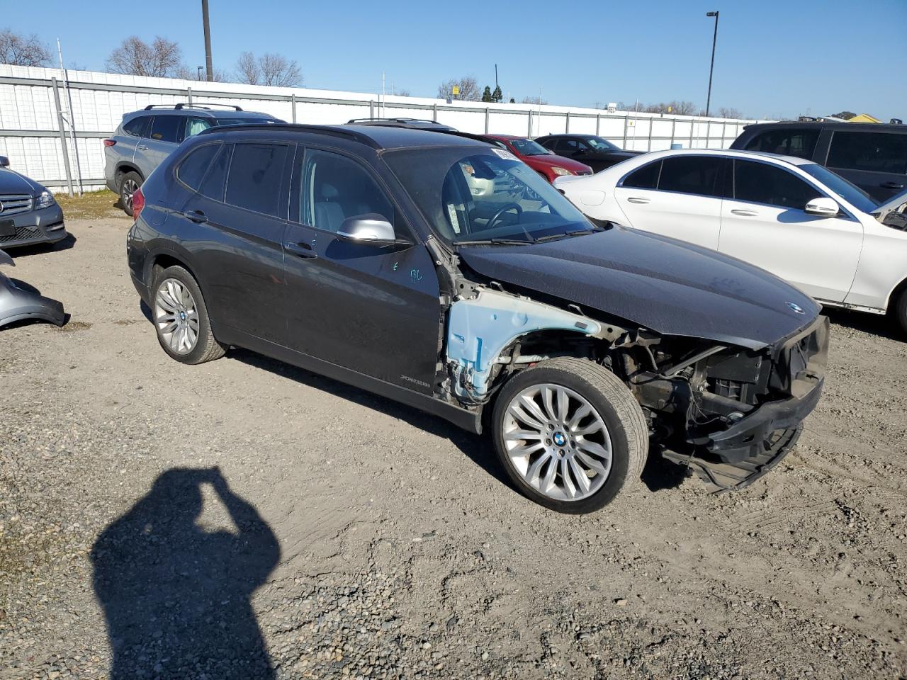 2014 BMW X1 VIN WBAVL1C54EVY13990 Copart auction photo, front end damage thumbnail 4