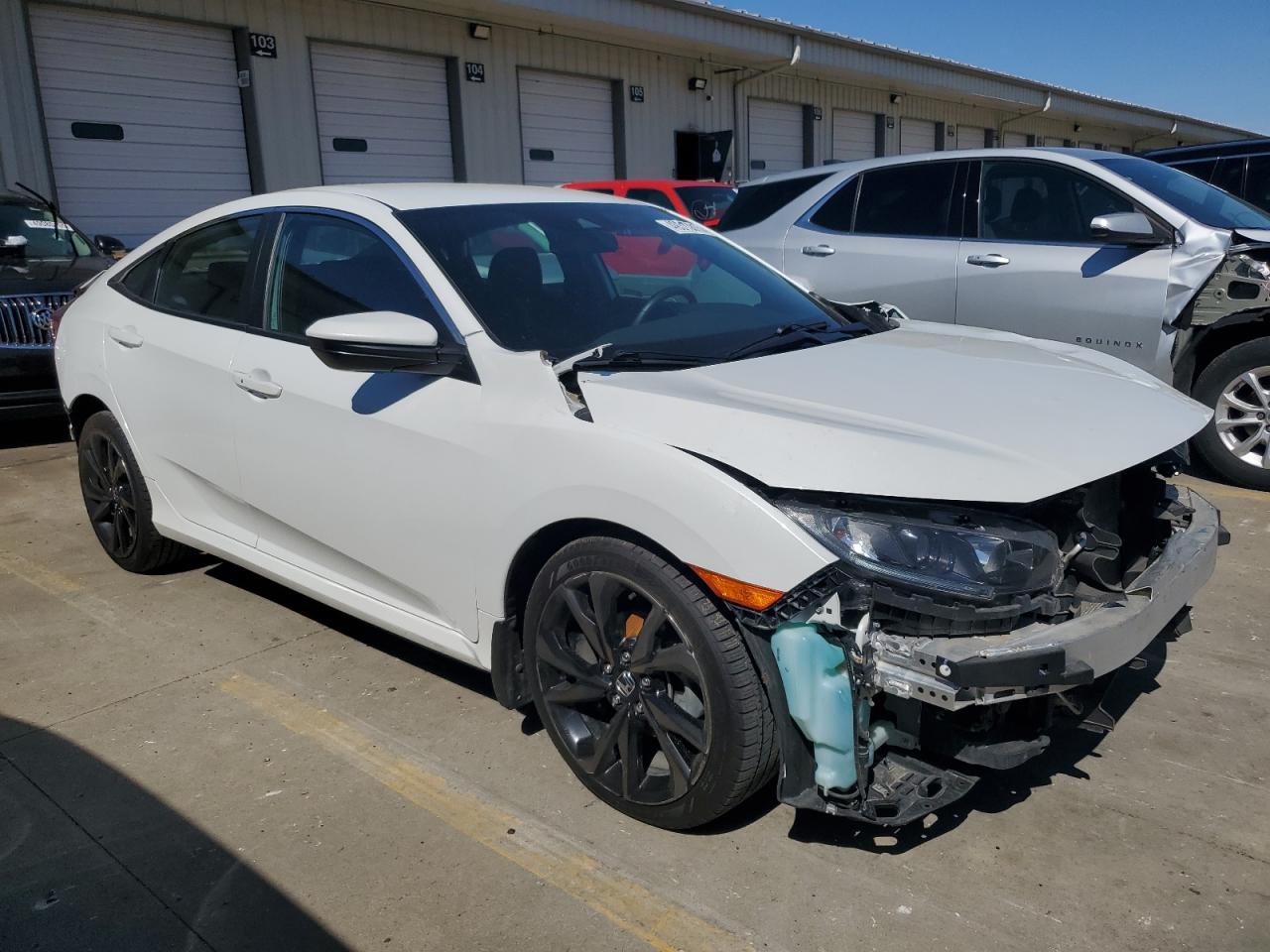 2021 Honda Civic VIN 19XFC2F86ME001449 Copart auction photo, rear end / front end damage thumbnail 4